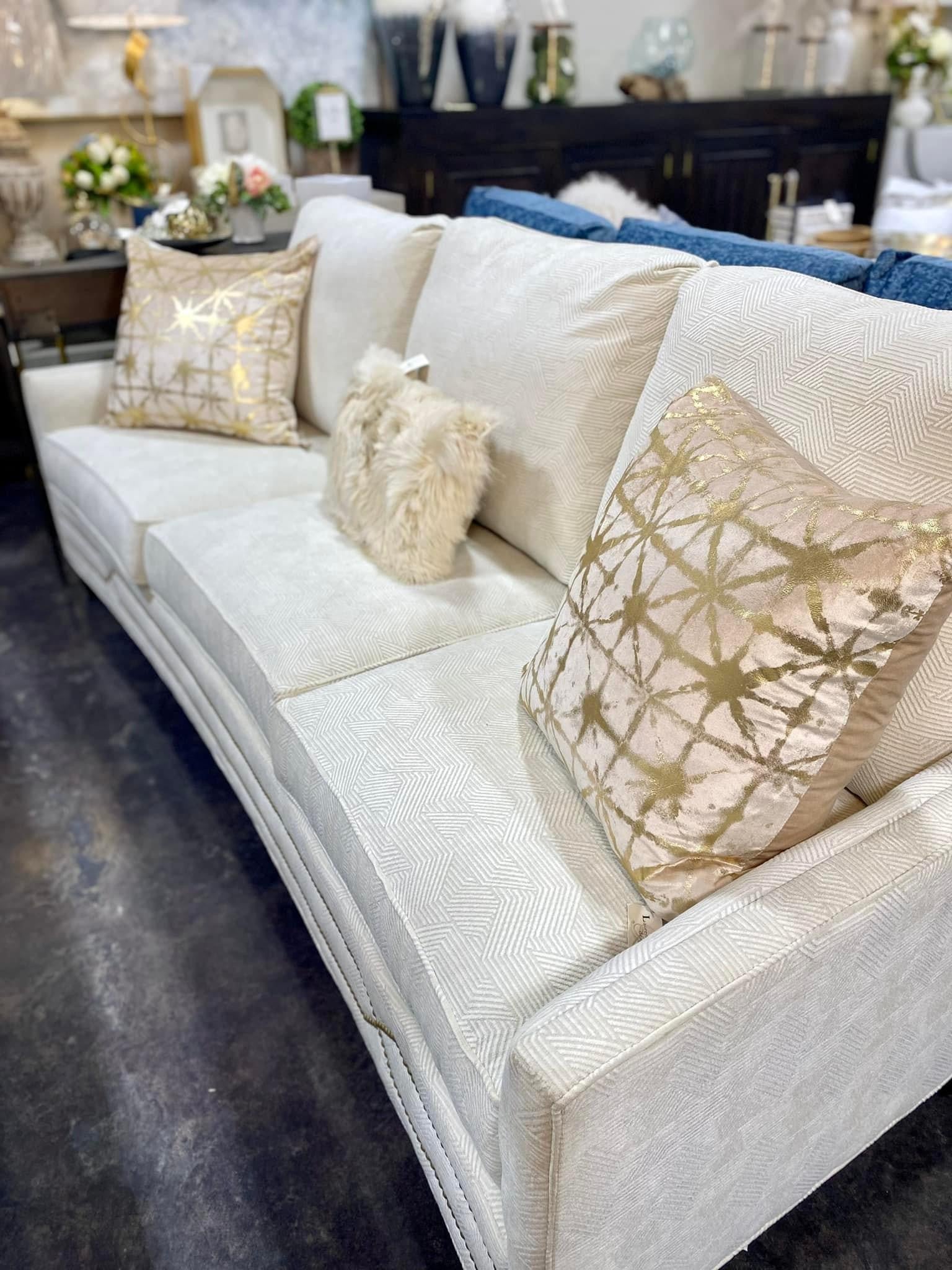 Curved Textured Sofa (Custom)